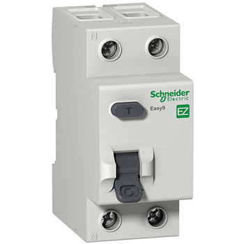 Дифференциальный выключатель Schneider Electric (УЗО) EASY 9 2P 25А 10мА AC 4,5 кА - Электрика, НВА - Модульное оборудование - Дифференциальные автоматы - . Магазин оборудования для автономного и резервного электропитания Ekosolar.ru в Саратове