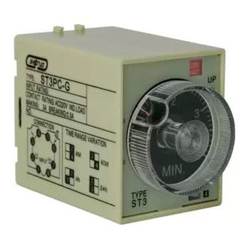 Реле времени 220V ST3PC-G (0.5-4min/40min/4h/24h) Энергия - Электрика, НВА - Реле, автоматизация и управление - Реле времени - . Магазин оборудования для автономного и резервного электропитания Ekosolar.ru в Саратове