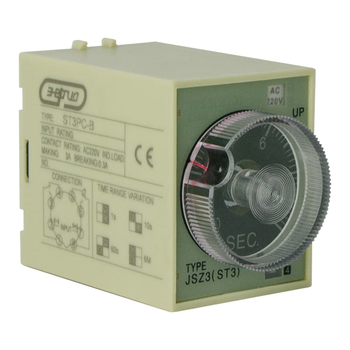 Реле времени 220V ST3PC-B (0.1-1s/10s/60s/6 min) Энергия - Электрика, НВА - Реле, автоматизация и управление - Реле времени - . Магазин оборудования для автономного и резервного электропитания Ekosolar.ru в Саратове