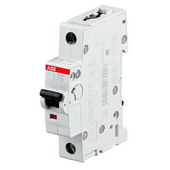 Автоматический выключатель ABB S201 1P 16А (С) 6kA - Электрика, НВА - Модульное оборудование - Автоматические выключатели - . Магазин оборудования для автономного и резервного электропитания Ekosolar.ru в Саратове
