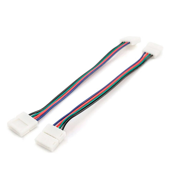 Комплект коннекторов Apeyron Electrics 09-12 (2 клипсы с проводами) для RGB-светодиодной ленты 12В IP20 10 мм - Светильники - Cветодиодные ленты - . Магазин оборудования для автономного и резервного электропитания Ekosolar.ru в Саратове