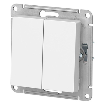 Выключатель Schneider Electric AtlasDesign 2-клавишный сх.5, 10АХ, белый, механизм - Электрика, НВА - Выключатели и розетки - Выключатели - . Магазин оборудования для автономного и резервного электропитания Ekosolar.ru в Саратове