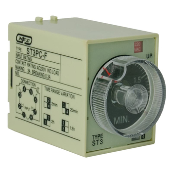 Реле времени 220V ST3PC-F (0.25-2m/20m/2h/12h) Энергия - Электрика, НВА - Реле, автоматизация и управление - Реле времени - . Магазин оборудования для автономного и резервного электропитания Ekosolar.ru в Саратове
