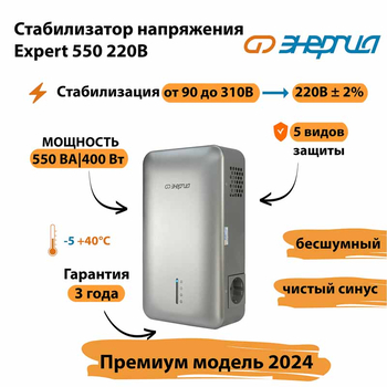 Инверторный cтабилизатор напряжения Энергия Expert 550 220В - Стабилизаторы напряжения - Инверторные - . Магазин оборудования для автономного и резервного электропитания Ekosolar.ru в Саратове